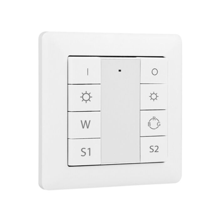 Commande murale sans fil RGBW Zigbee 1 zone