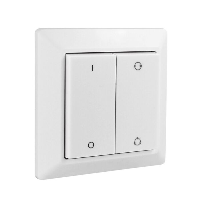 Commande murale sans fil RGBW Zigbee 1 zone cinétique