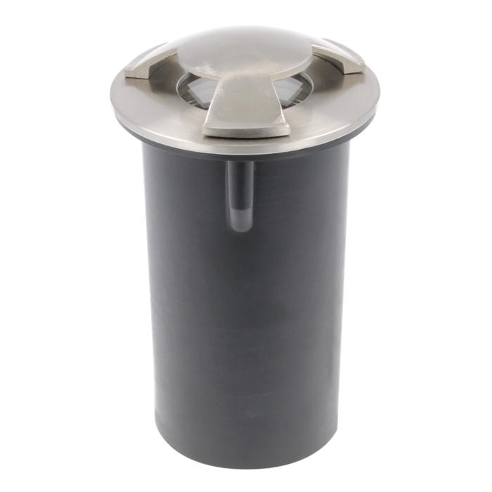 Spot au sol Luna 3 GU10 inox IP67 rond