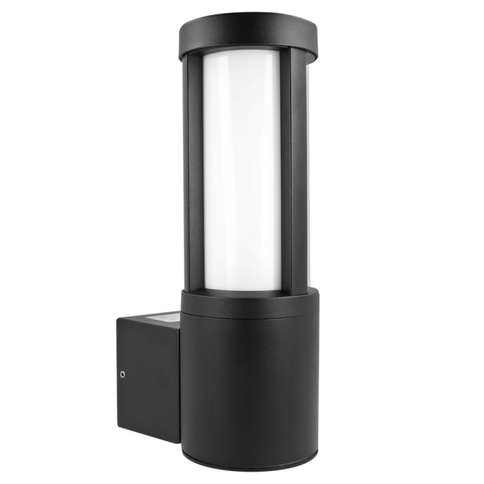 Applique extérieur LED 9W noire IP54 avec detecteur de presence