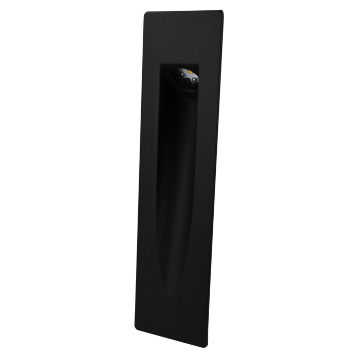 Applique murale LED Mala droit noir 3W 3000K IP54