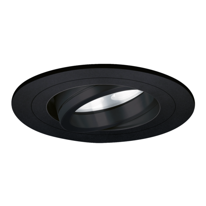 Spot encastrable rond noir inclinable