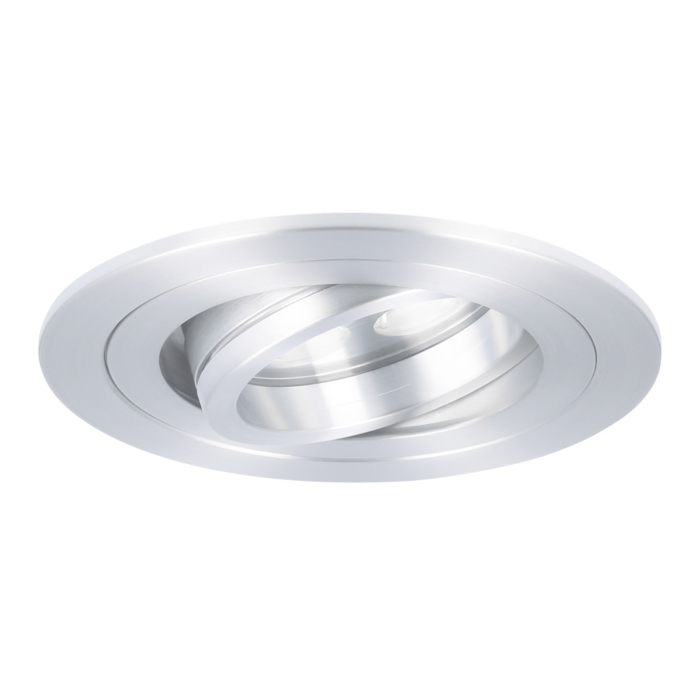 Spot LED encastrable Montella rond aluminium étanchéité IP65 dimmable  orientable 5W (remplace 50 W)