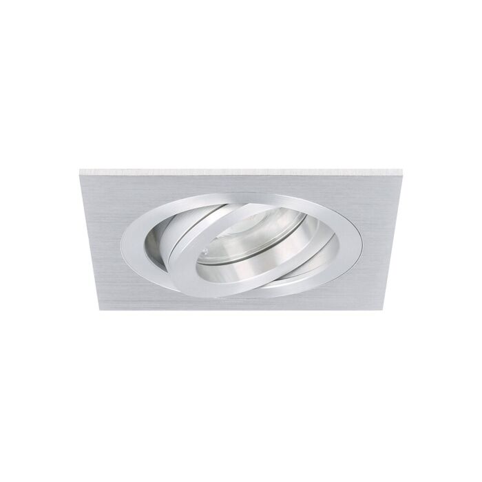 Spot LED encastrable Cantello carré 7W 2700K aluminium IP65 dimmable orientable