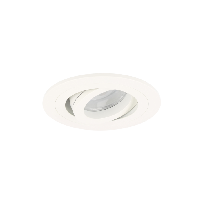 Spot LED encastrable Argenta rond 7W 2700K blanc IP65 dimmable orientable