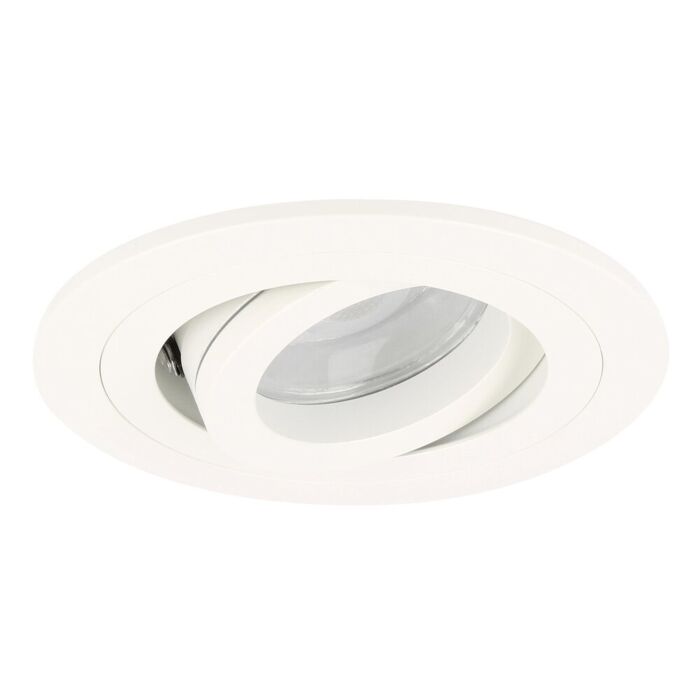 Spot LED encastrable Argenta rond 7W 2700K blanc IP65 dimmable orientable