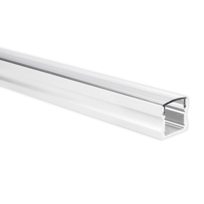 Profilé ruban LED Potenza blanc haut 1m avec couvercle transparent