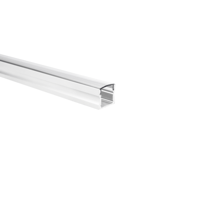 Profilé ruban LED Potenza blanc haut 1m avec couvercle transparent