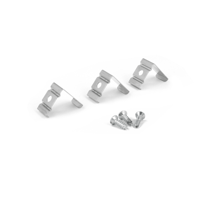 Clips de montage aluminium pour Profilé ruban LED Tarenta