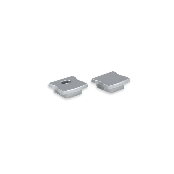 Embouts gris pour Profilé ruban LED Potenza haut