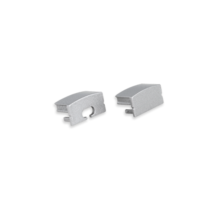 Embouts gris pour Profilé ruban LED Senisa