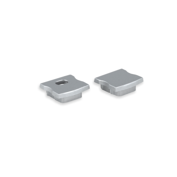 Embouts gris pour Profilé ruban LED Matera haut