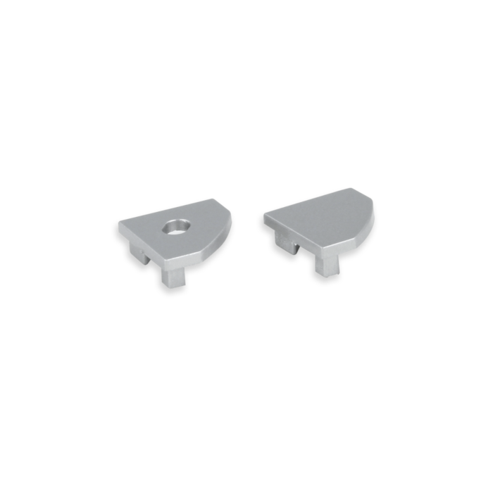 Embouts gris pour Profilé ruban LED Tarenta