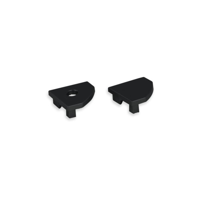 Embouts Noir pour Profilé ruban LED Tarenta