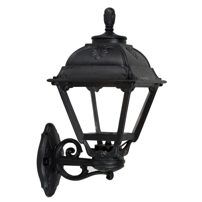 Lanterne extérieure murale Cefa noir verre transparent E27 IP55