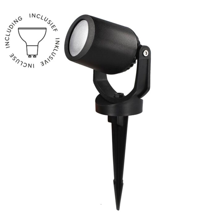 Fumagalli Spot à piquet Minitommy-EL 2 Lampe CCT noir/givré