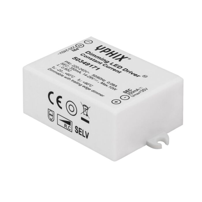 LED Driver 350mA,  Max.10W 14-29V Dimmable 