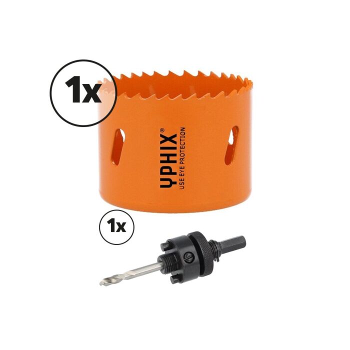 Scie-cloche HSS bimétal 70mm avec adaptateur 3/8''