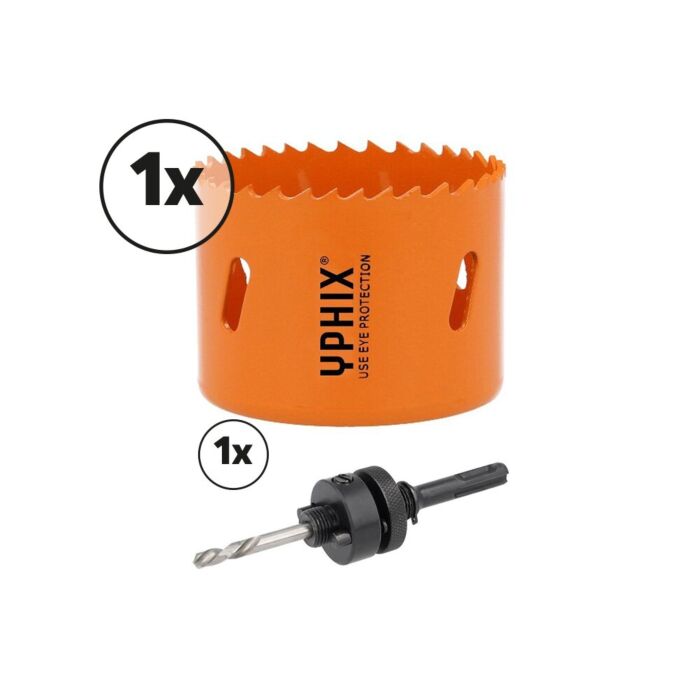 Scie-cloche HSS bimétal 70mm avec adaptateur SDS Plus