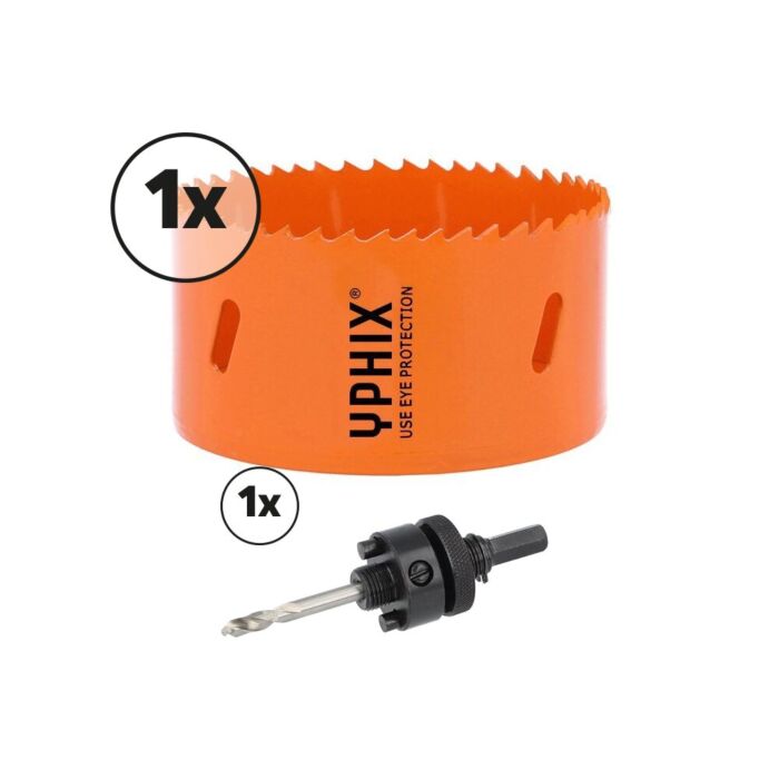 Scie-cloche HSS bimétal 80mm avec adaptateur 3/8''