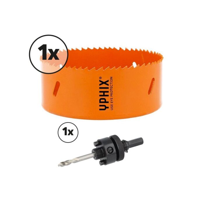 Scie-cloche HSS bimétal 110mm avec adaptateur 3/8''