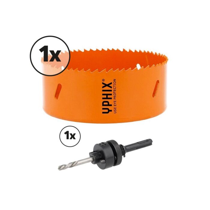 Scie-cloche HSS bimétal 110mm avec adaptateur SDS Plus