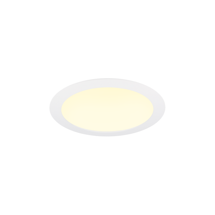 Plafonnier LED 24cm blanc encastrable 14W 2900K IP44 dimmable