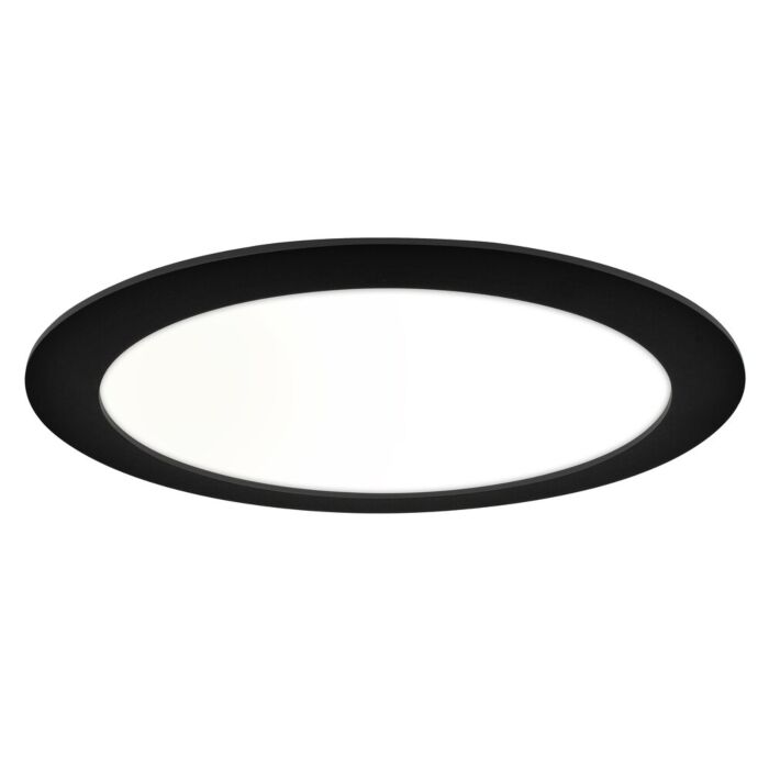 Plafonnier LED Premium Line 24cm noir 15W 4000K IP44 dimmable