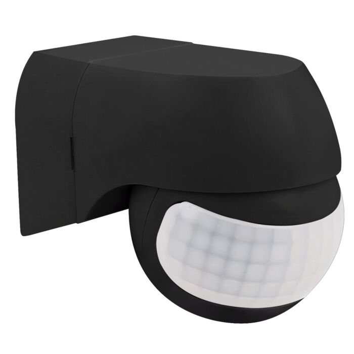 Détecteur de mouvement LED mur extérieur saillie noir IP44