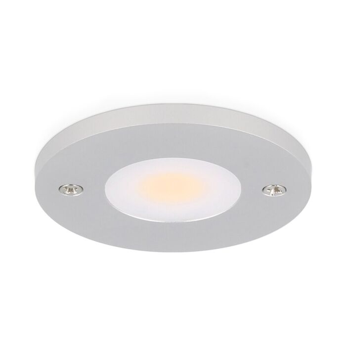 Éclairage meuble spot Livo saillie 3W 2800K aluminium dimmable 12V DC