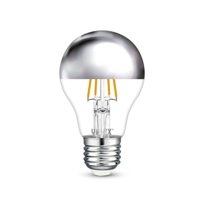 Ampoule LED tête miroir E27 Capella A60 4,5W 2700K dimmable argent