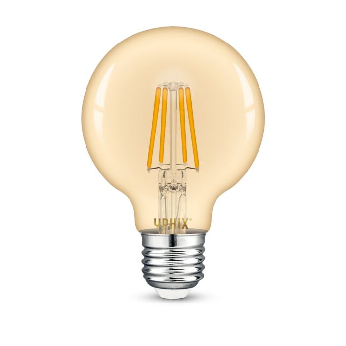 Ampoule LED filament E27 Atlas G80 ambré 4,5W 2200K dimmable
