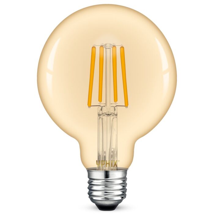 Ampoule LED filament E27 Atlas G95 4,5W 2200K dimmable ambré