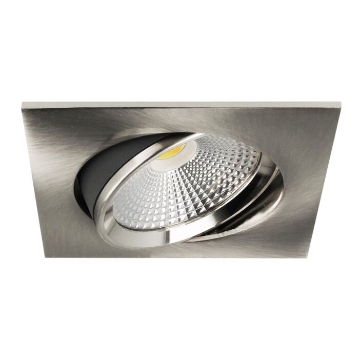 Spot LED Encastrable Eleanora carré en aluminium 6W dim to warm 2000K-3000K et Driver inclus IP44
