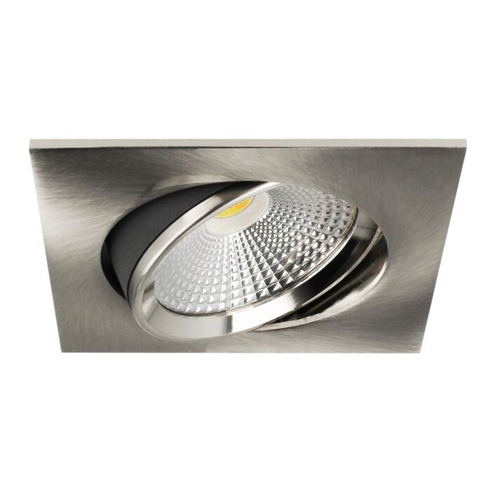 Spot LED Encastrable Eleanora carré en aluminium 6W dim to warm 2000K-3000K et Driver inclus