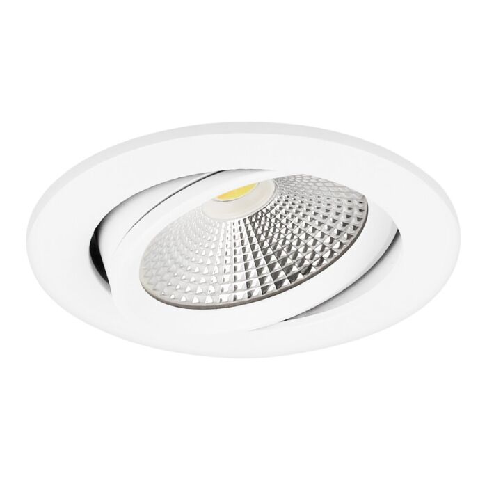 Spot LED Encastrable Eleanora rond en blanc 6W dim to warm 2000K-3000K et Driver inclus IP44