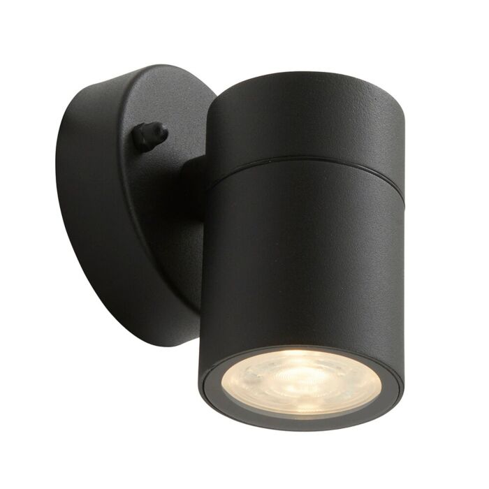 Applique murale extérieure Acero 1 Flamme noir GU10 IP44