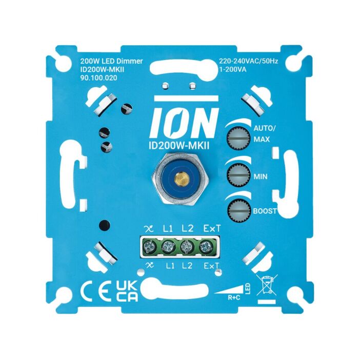 Variateur LED 0,3-200Watt Encastrable 230V Coupure De Phase Descendante