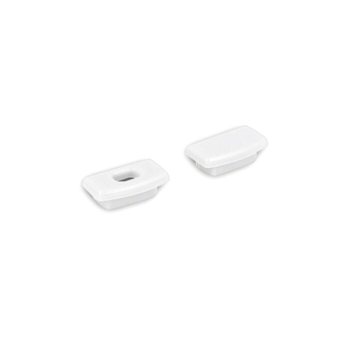 Embouts blanc pour Profilé ruban LED Messina