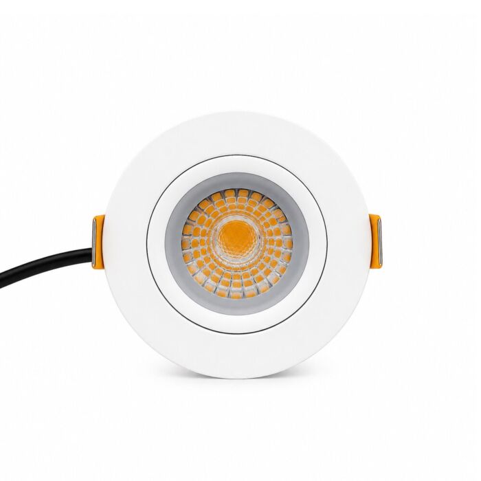 Spot encastrable LED Parma Blanc 6W 495 lm | dimmable & orientable | blanc très chaud | IP54