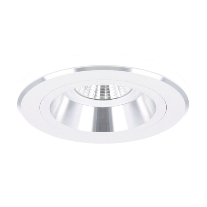 Spot encastrable Bolzano rond blanc profond avec ressorts de serrage